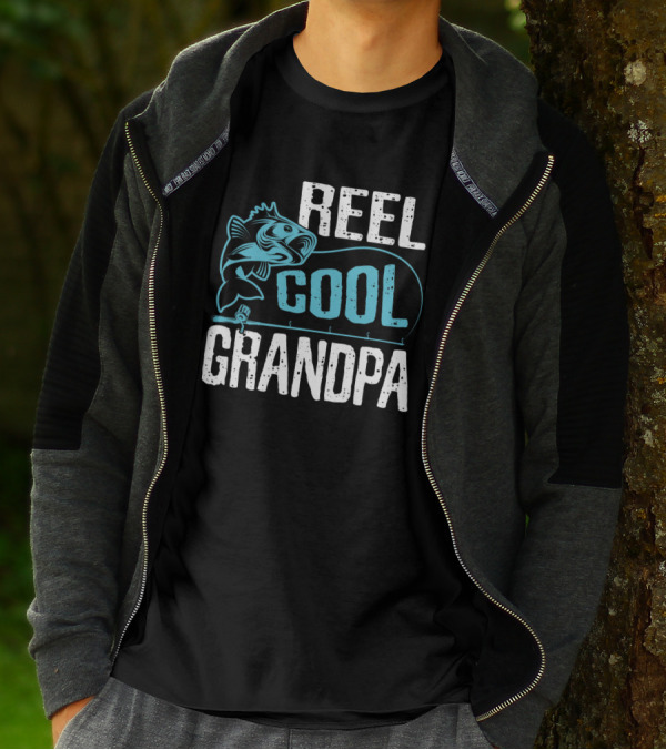 Reel Cool Grandpa Fishing Fun Retirement T-Shirt