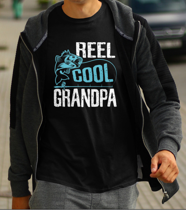 Reel Cool Grandpa Fishing Fun Retirement T-Shirt