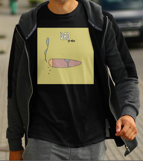 DAD By Paxilus With Cartoon Cigar T-Shirt