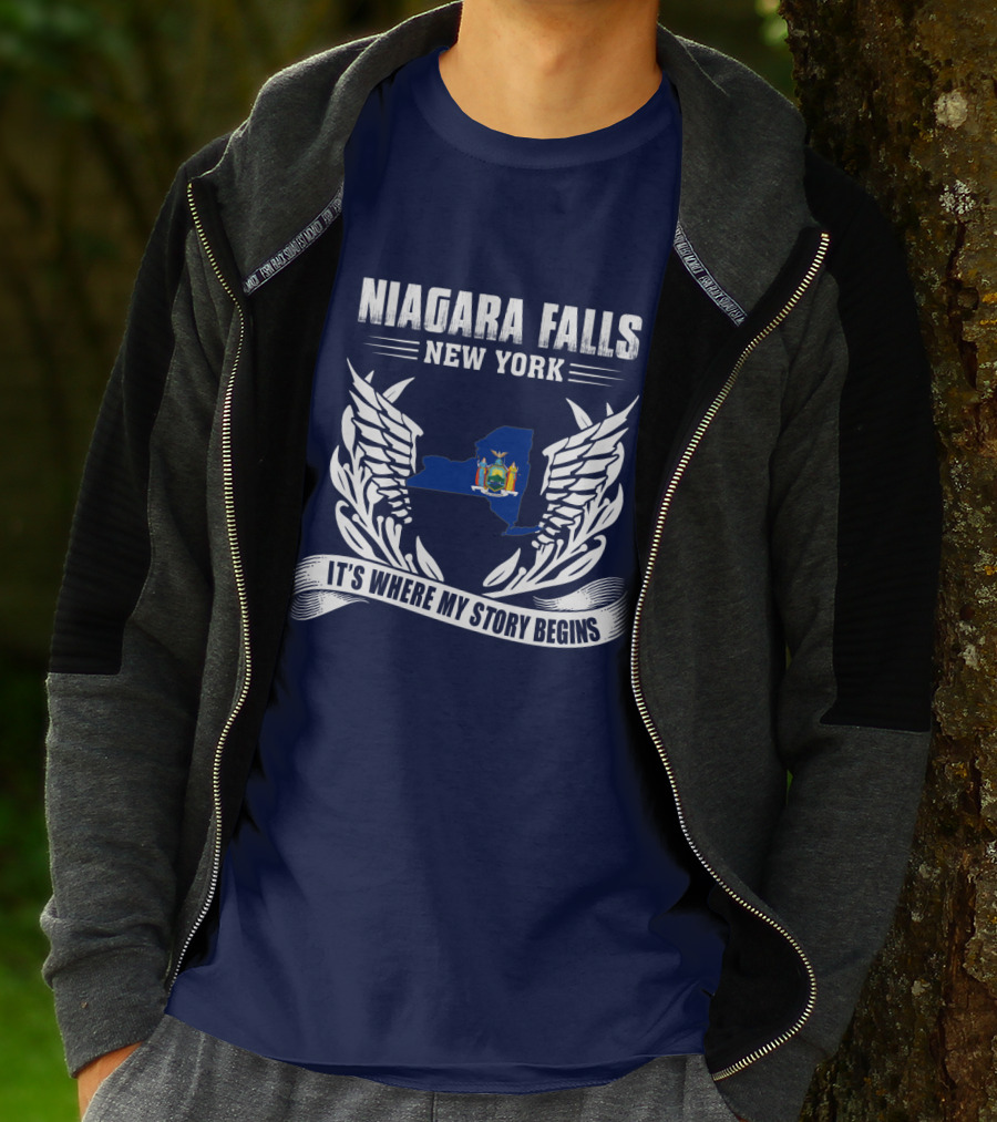Niagara Falls New York It's Where My Story Begins T-Shirt