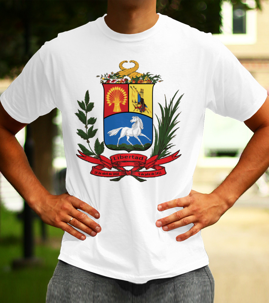 ESCUDO ANTIGUO DE VENEZUELA LIBERTAD 19 DE ABRIL DE 1810 5 DE JULIO DE 1811 T-Shirt