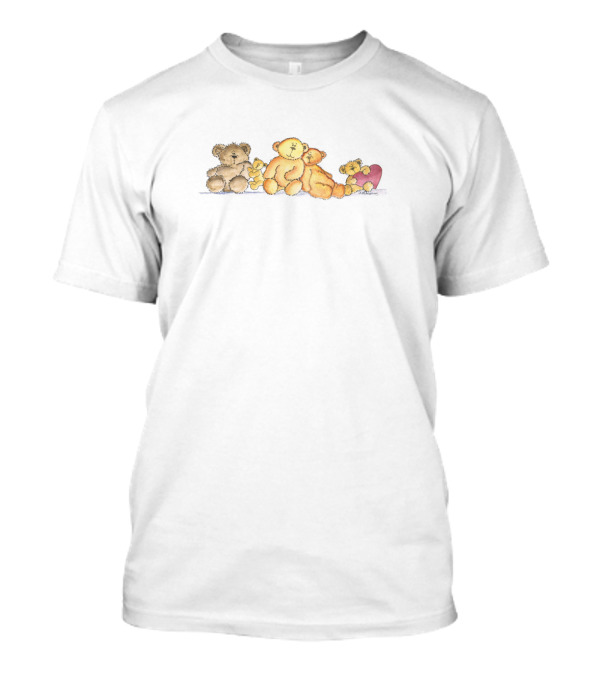 Cuddle Of Bears Embracing With Heart - The Bear Clan T-Shirt