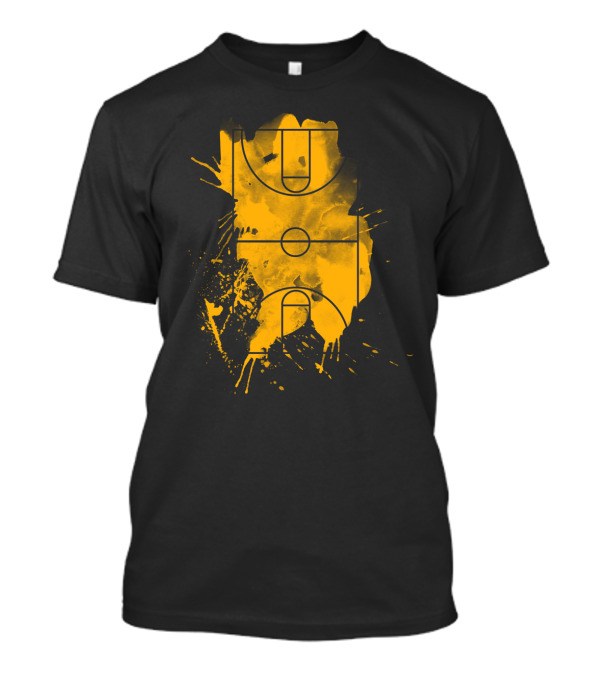 Basketball Court Splatter Art Version T-Shirt