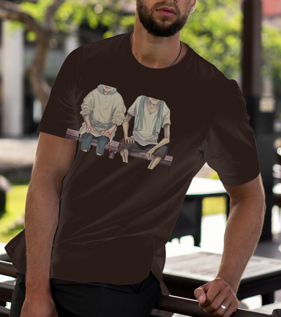 Grow Old With You Elderly Couple Sitting Together T-Shirt