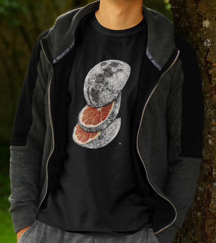 LEMON MOON Space Citrus Fusion With Blood Orange Layers T-Shirt