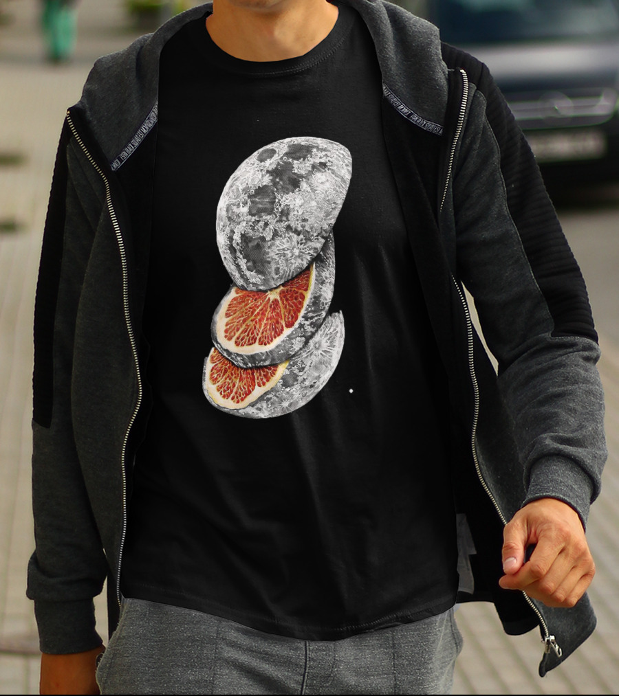 LEMON MOON Space Citrus Fusion With Blood Orange Layers T-Shirt