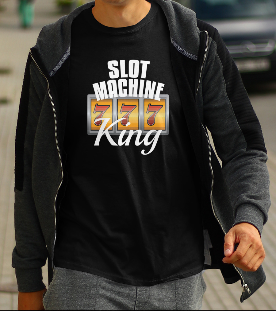 Slot Machine King 777 Jackpot Casino Gambler Grandpa Gift T-Shirt