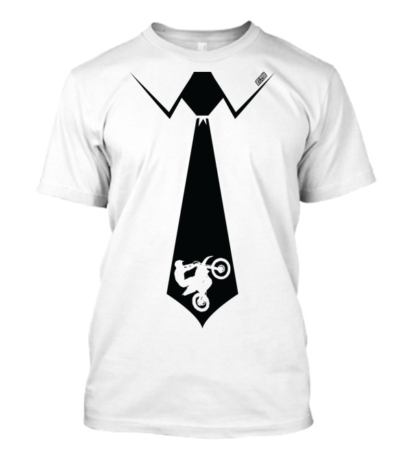 Father's Day Dirtbiker Necktie Motocross Rider T-Shirt
