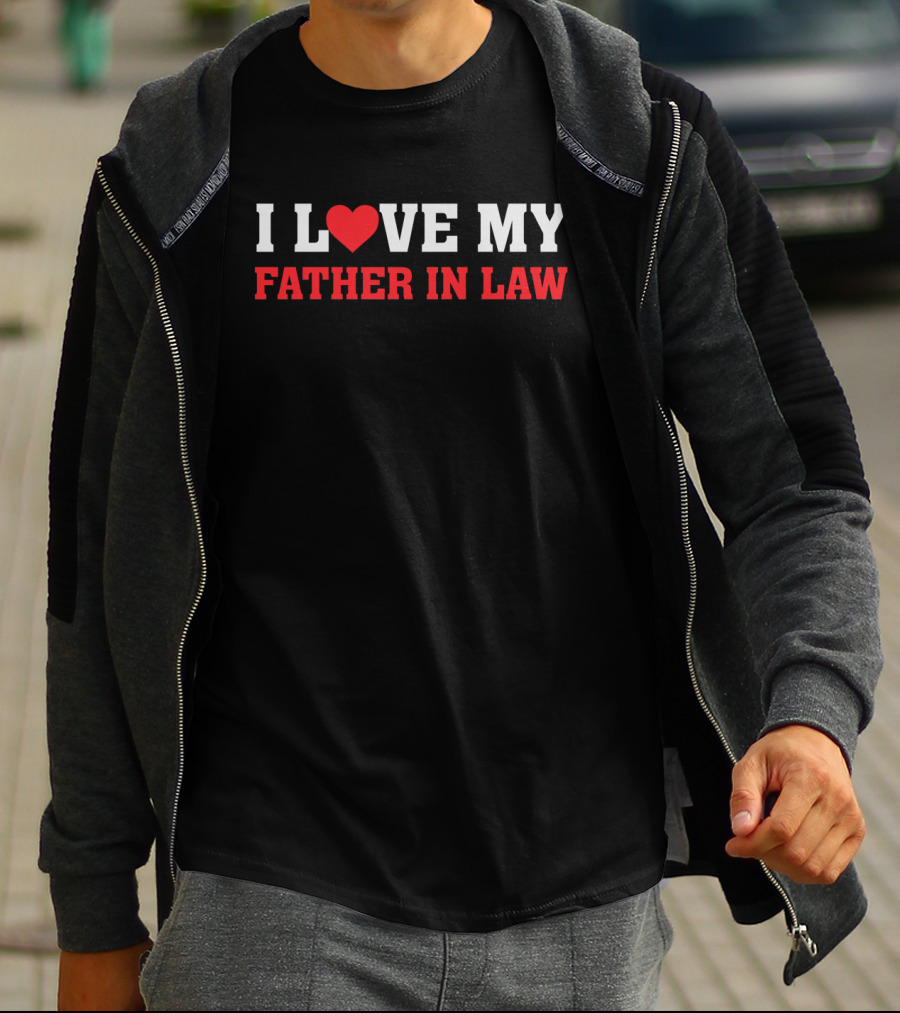 I Heart My Father In Law - Love Expression For Family Connection T-Shirt