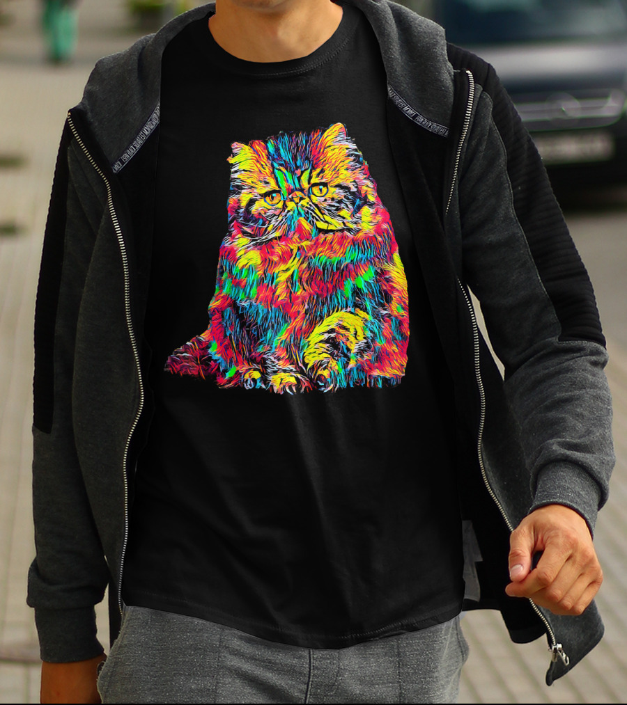 Testing Colorful Cat T-Shirt