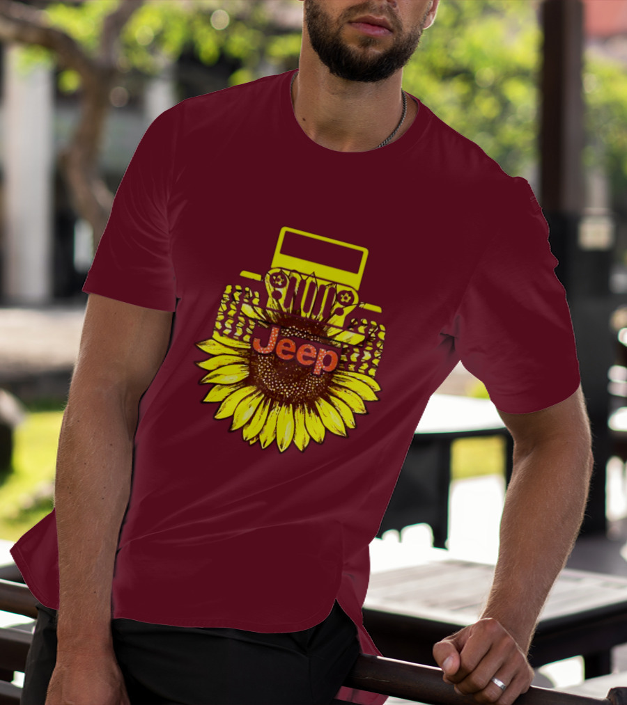 Jeep Sunflower Hot Sun Of Day T-Shirt