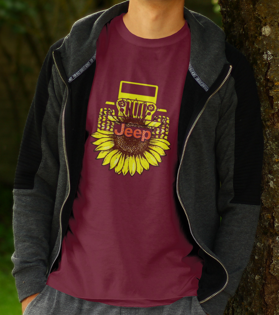 Jeep Sunflower Hot Sun Of Day T-Shirt