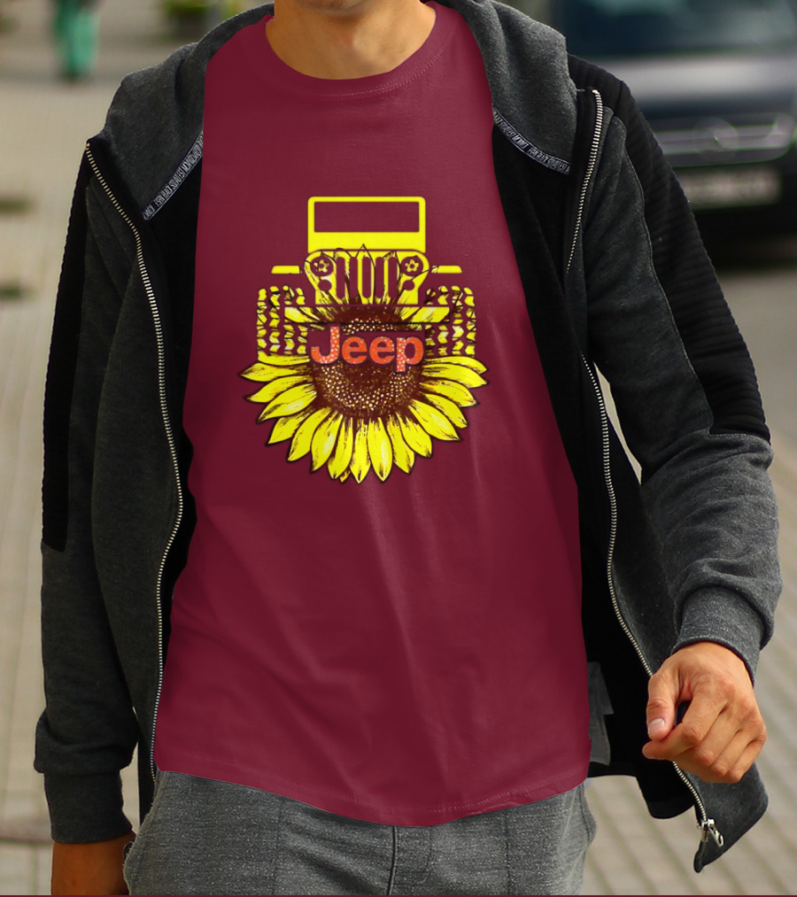 Jeep Sunflower Hot Sun Of Day T-Shirt