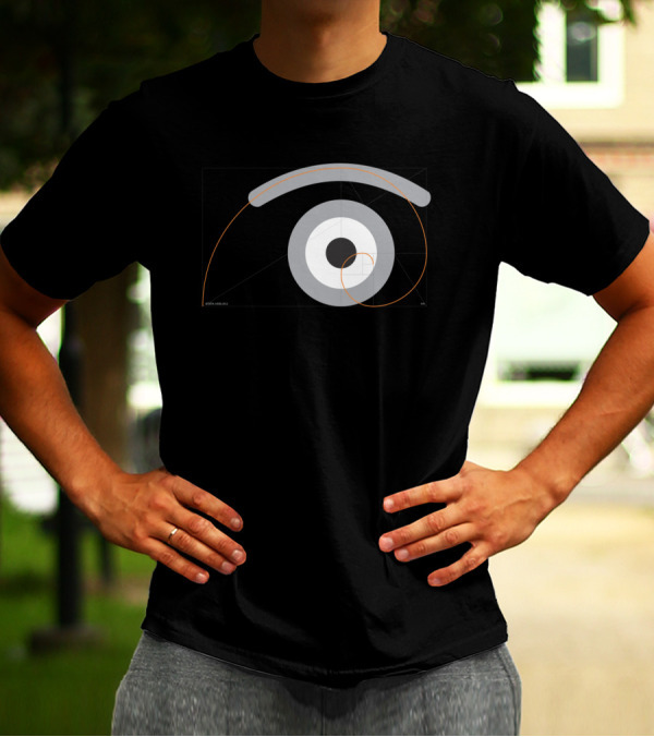 Auric Glance Geometric Spiral Eye Golden-ratio T-Shirt