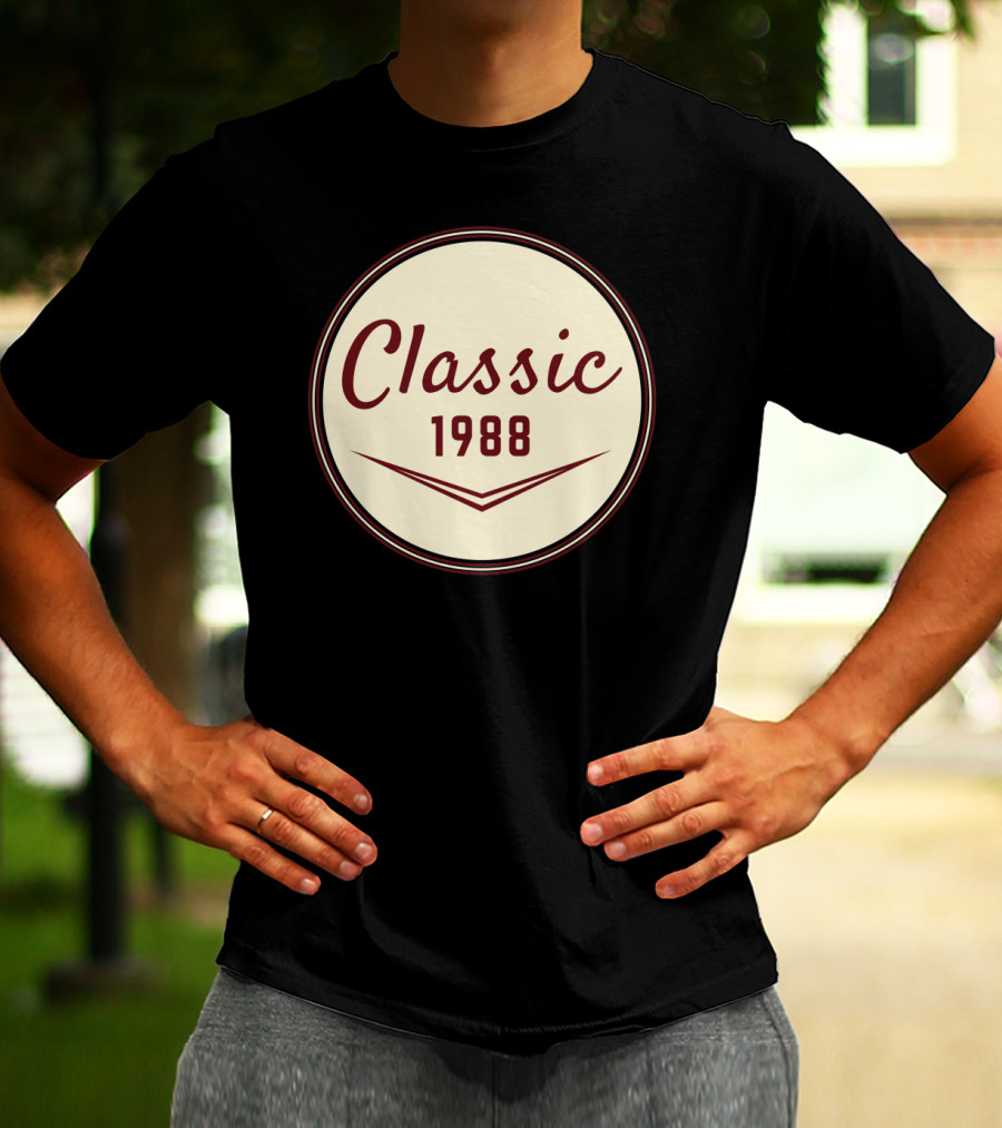 Classic 1988 Vintage Birthday Present 30th T-Shirt