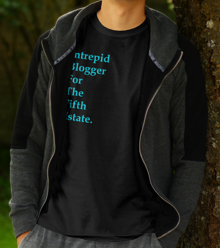 Intrepid Blogger For The Fifth Estate Dark T-Shirt