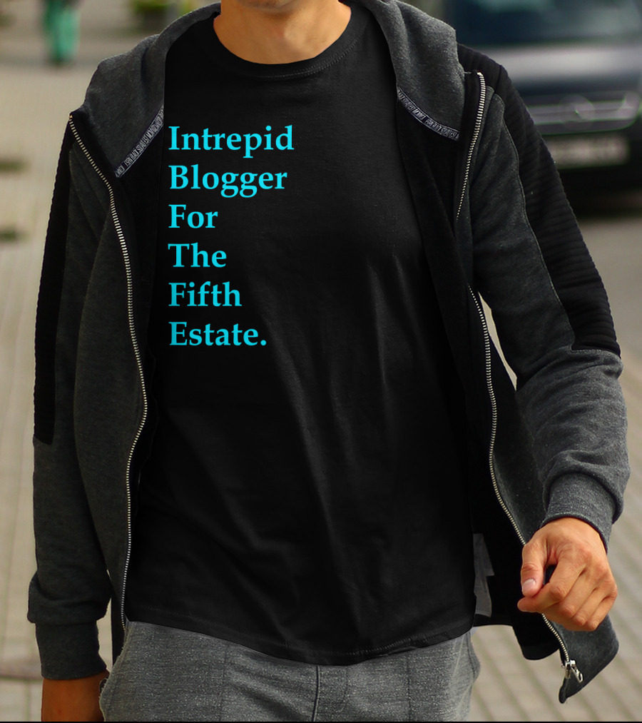 Intrepid Blogger For The Fifth Estate Dark T-Shirt
