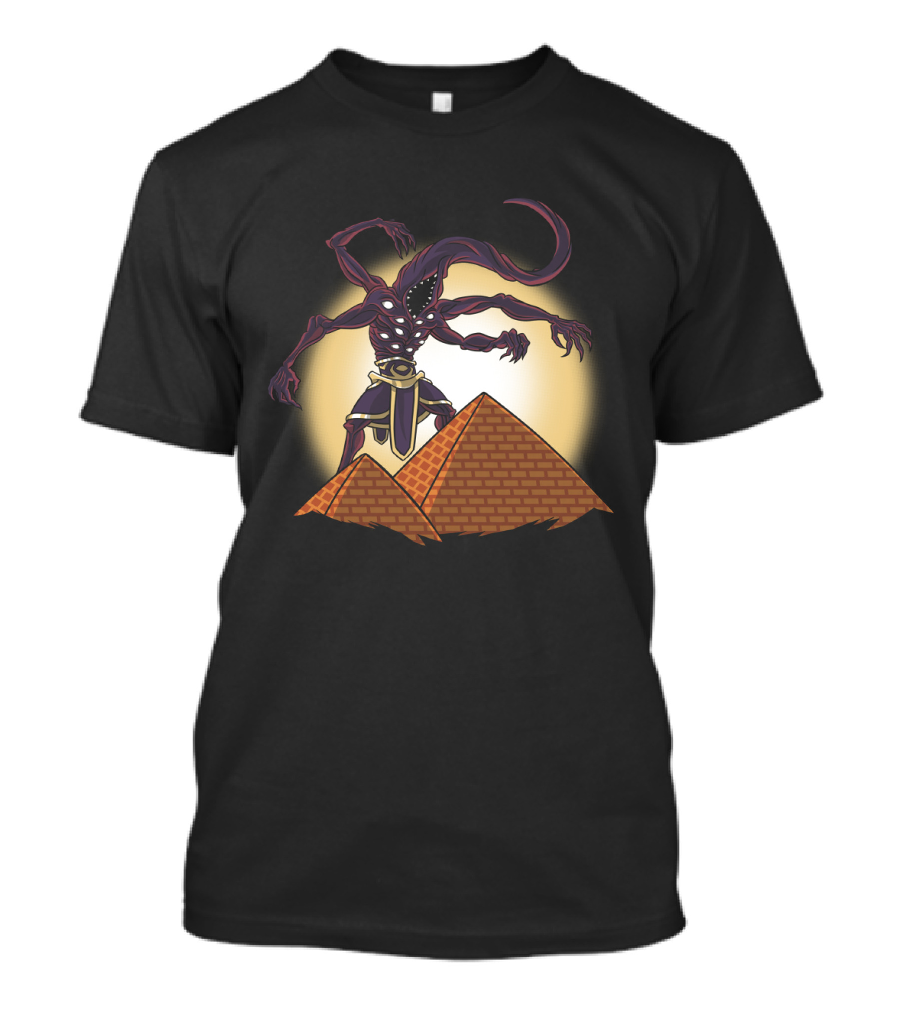 Nyarlathotep Egyptian Pyramids Lovecraftian Horror Monster T-Shirt