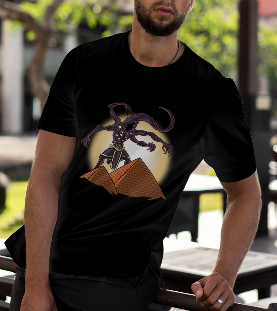 Nyarlathotep Egyptian Pyramids Lovecraftian Horror Monster T-Shirt