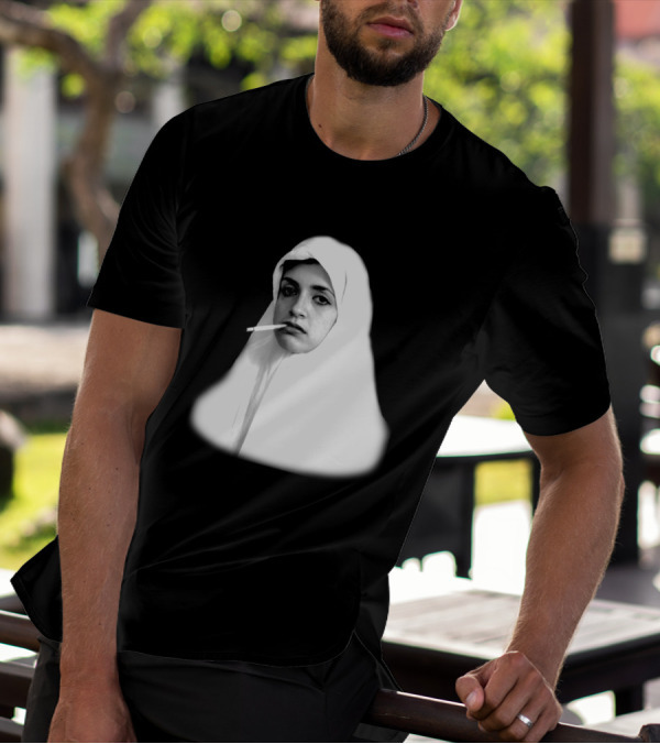 I Wanna Smoke ASF Like I Want Iconic Portrait With Woman Smoking T-Shirt
