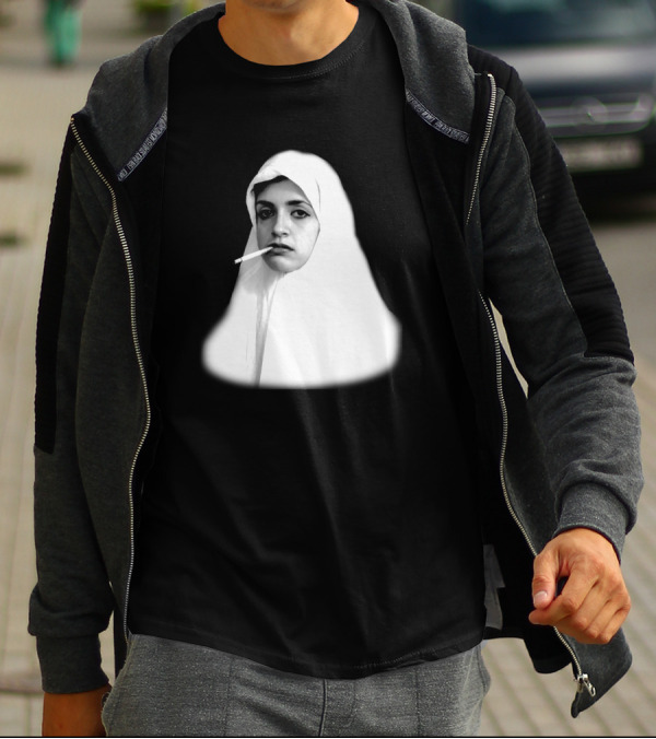 I Wanna Smoke ASF Like I Want Iconic Portrait With Woman Smoking T-Shirt