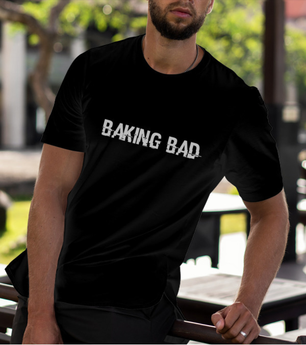 Breaking Bad Parody Baking Bad Glitch Text T-Shirt