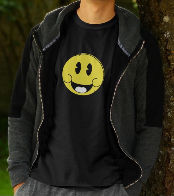 Happiness Is A Choice Smiley Face Positive Expression T-Shirt