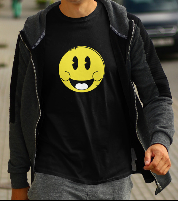 Happiness Is A Choice Smiley Face Positive Expression T-Shirt