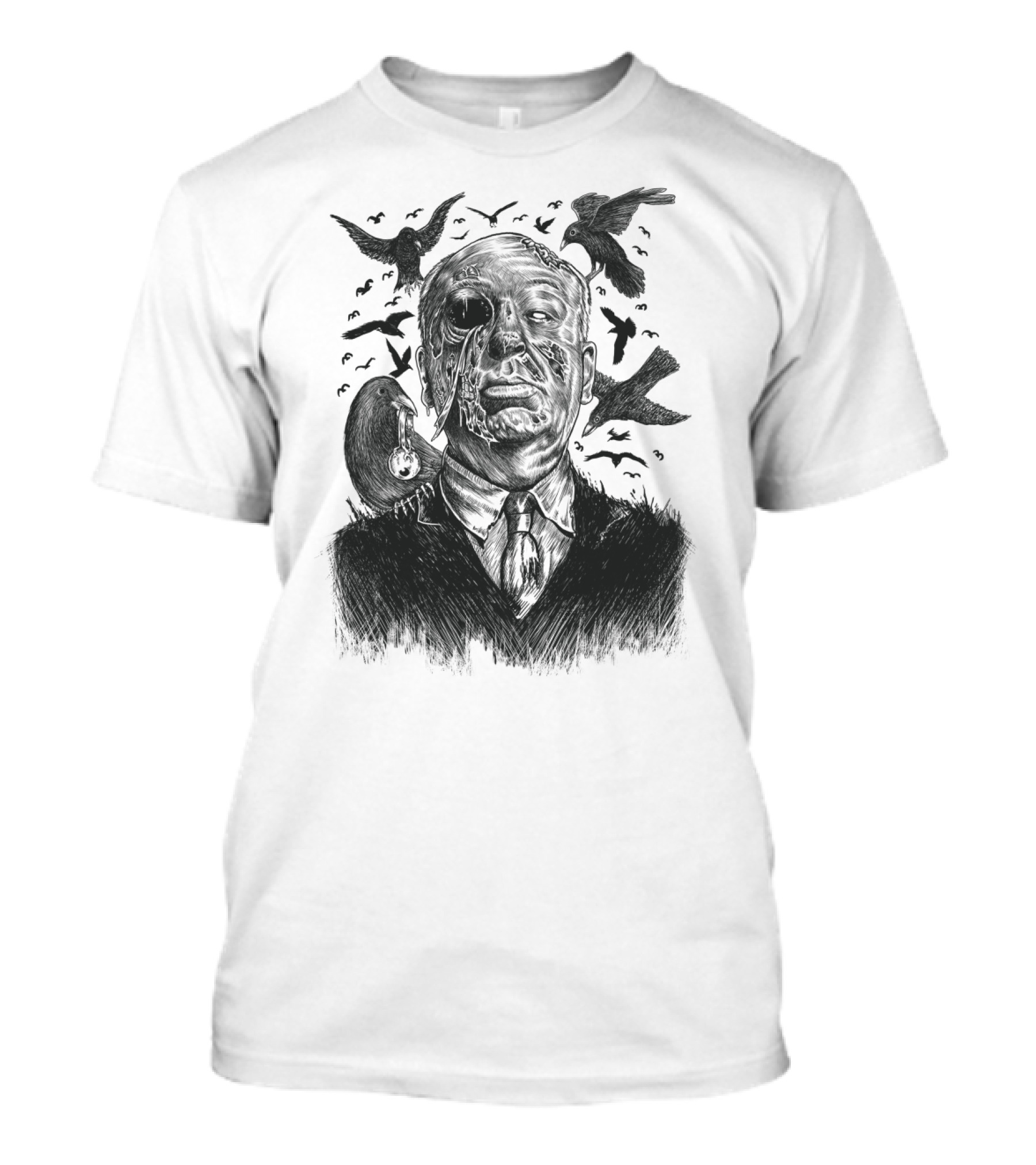 Birds Swarming Overhead Shadow T-Shirt