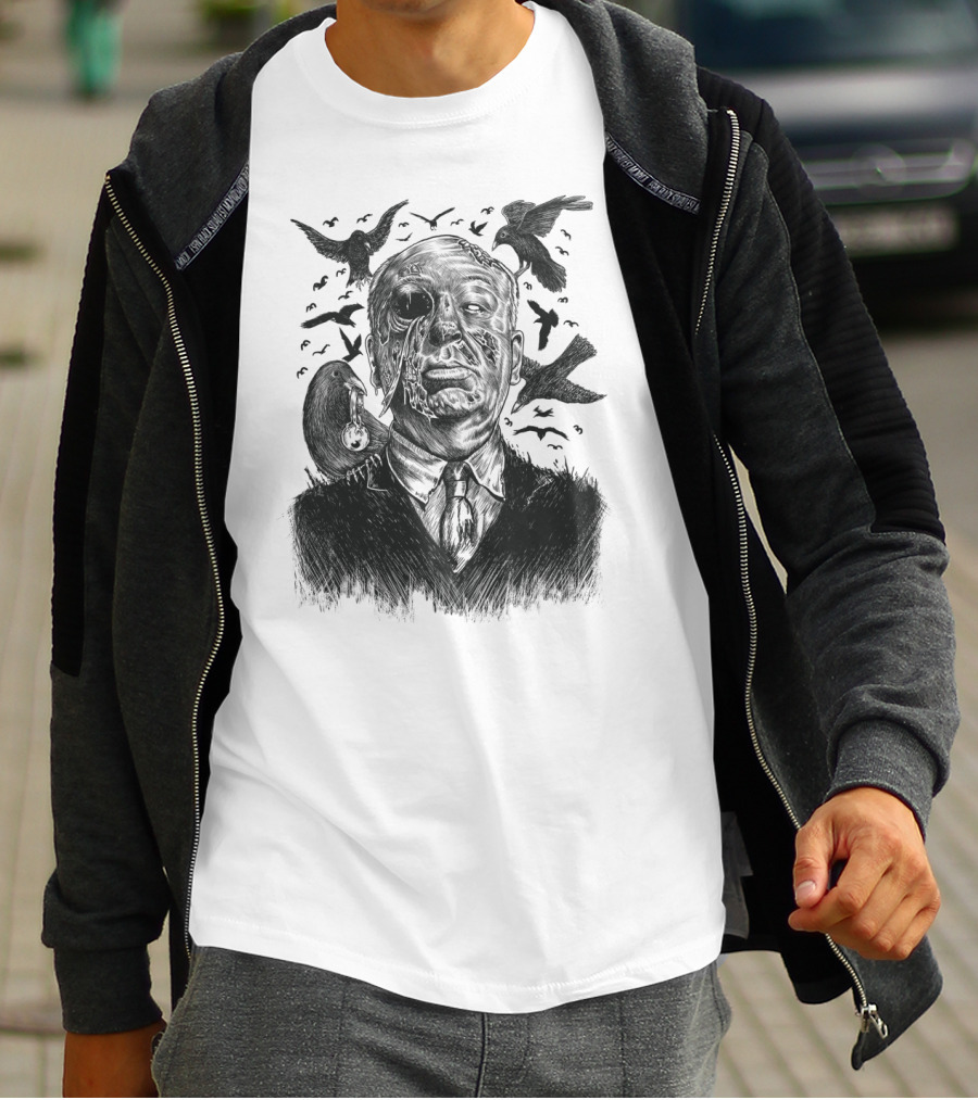 Birds Swarming Overhead Shadow T-Shirt