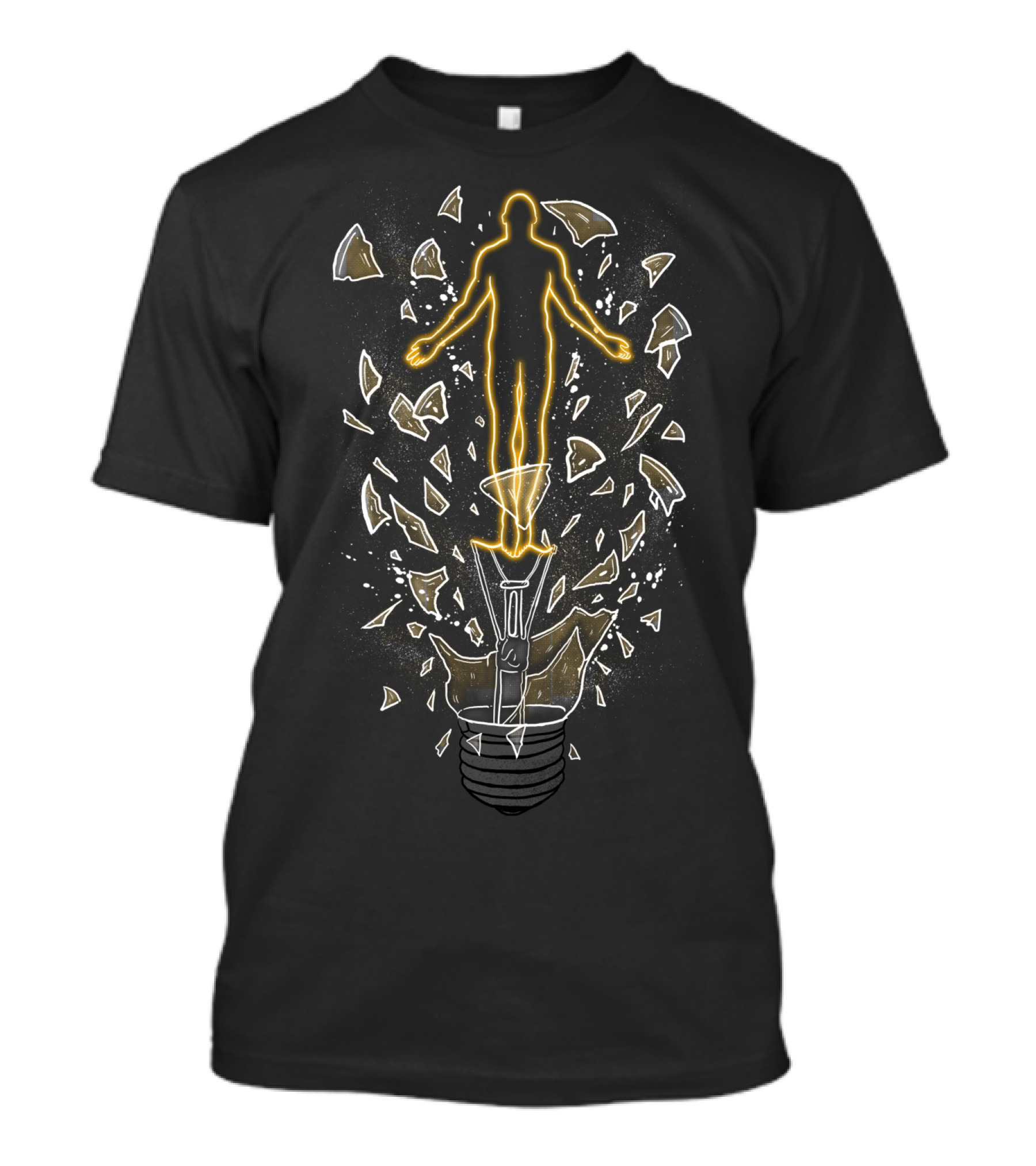 How To Save A Life Illuminating Figure Breaking Through Lightbulb T-Shirt