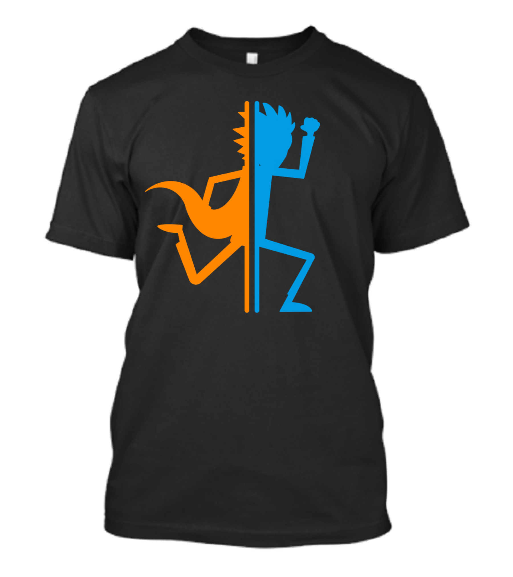Rick Portal Crossover Silhouette Iconic Fusion T-Shirt