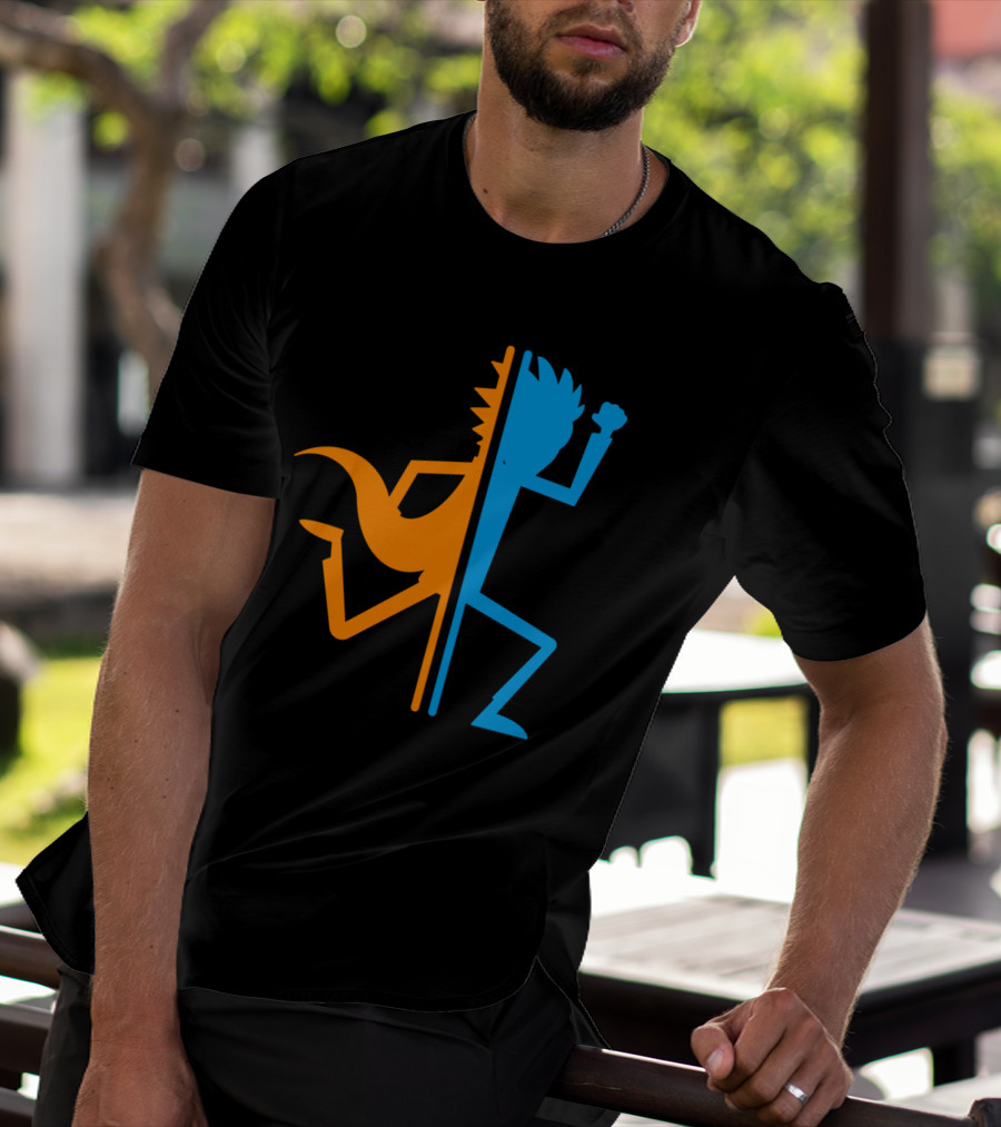 Rick Portal Crossover Silhouette Iconic Fusion T-Shirt