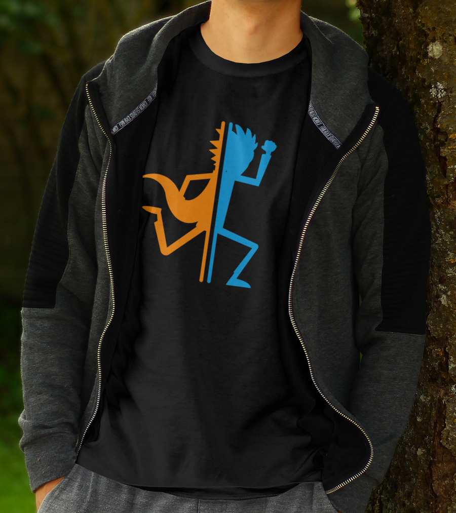 Rick Portal Crossover Silhouette Iconic Fusion T-Shirt