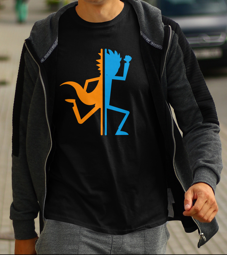 Rick Portal Crossover Silhouette Iconic Fusion T-Shirt