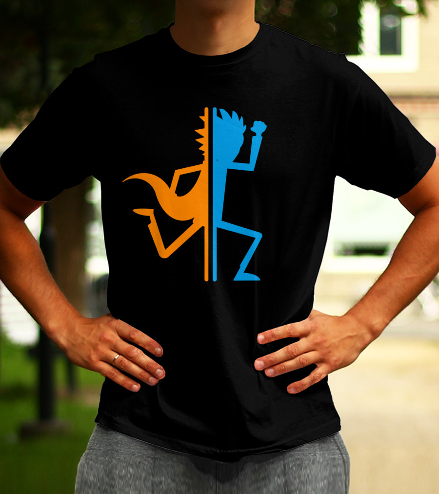 Rick Portal Crossover Silhouette Iconic Fusion T-Shirt