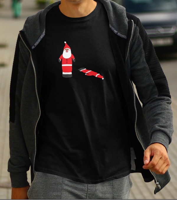 Santa Transformation Dec 24 To Dec 25 Christmas Aftermath T-Shirt