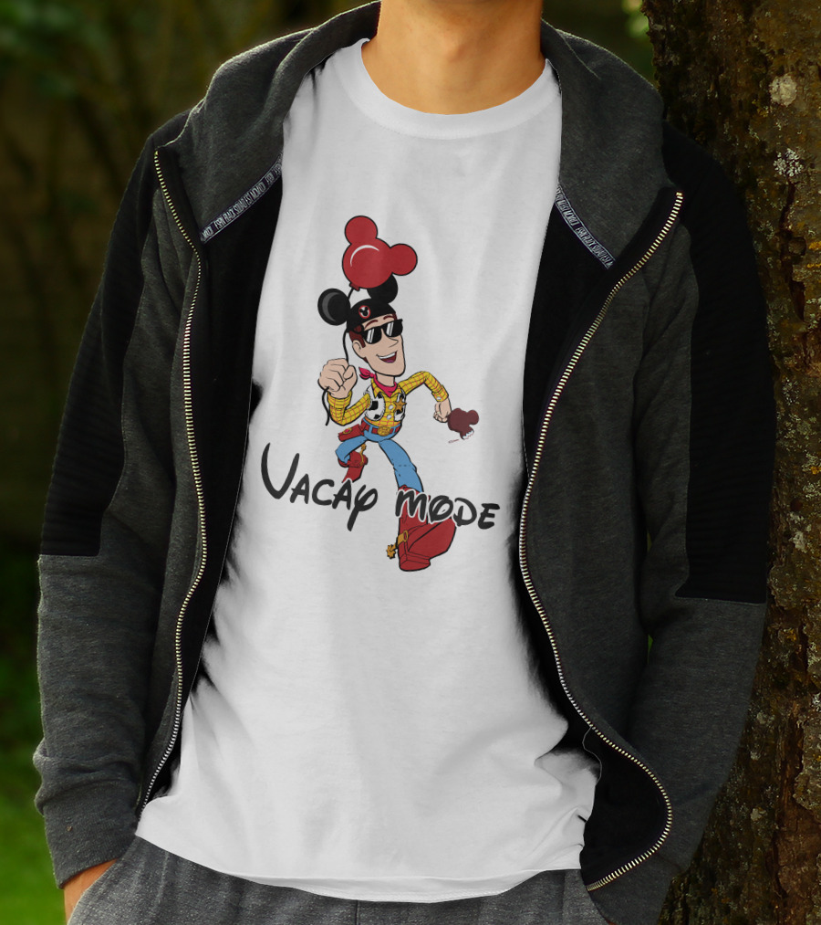 Vacay Mode Woody Mickey Ears Fun Adventure T-Shirt