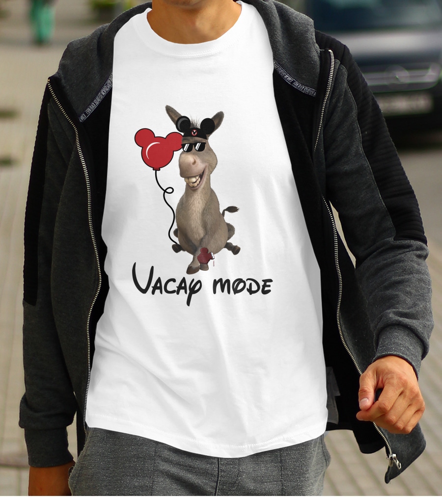 Vacay Mode Donkey With Balloon T-Shirt