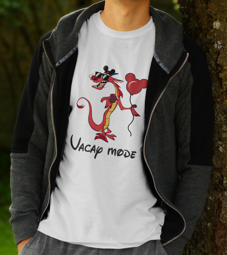Mushu Vacay Mode Disney Mickey Balloon T-Shirt
