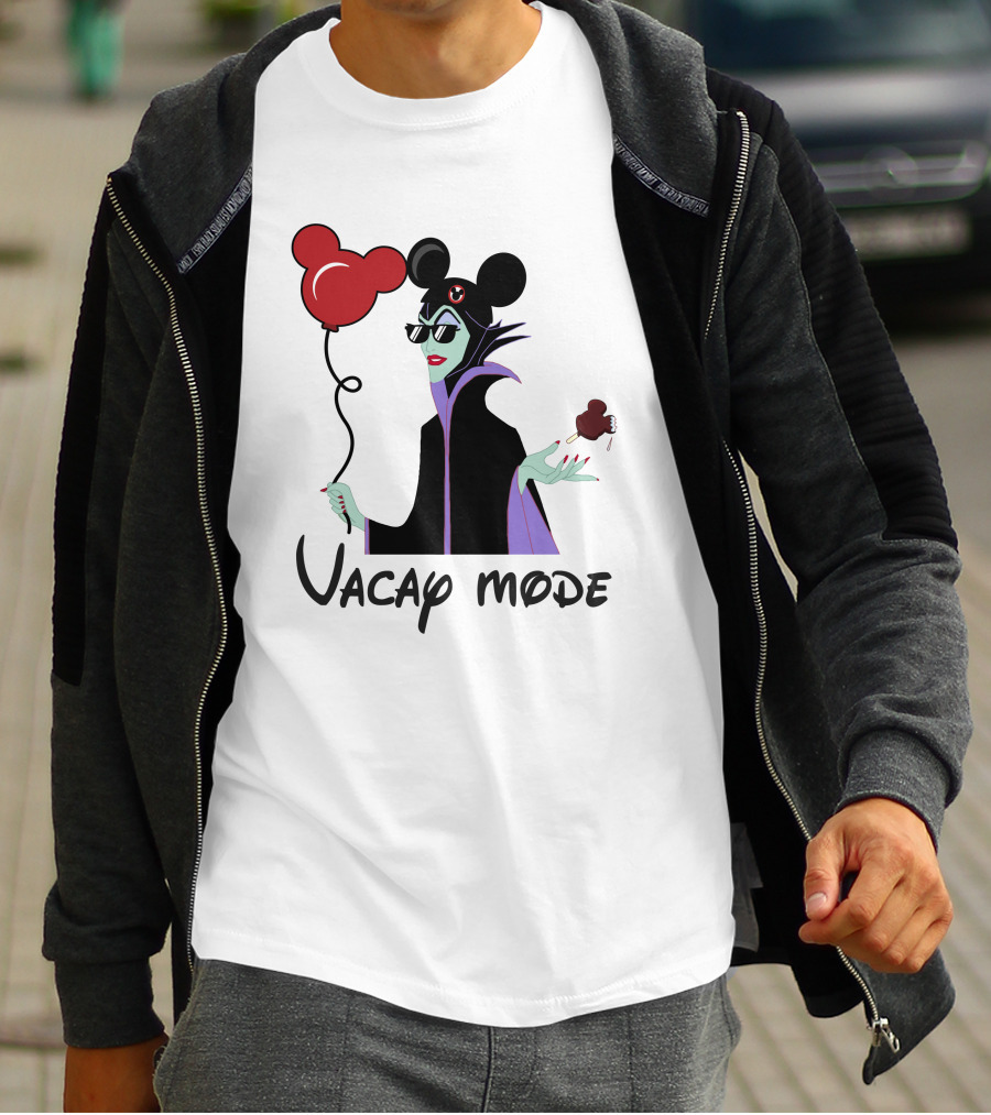 Maleficent Vacay Mode Disney Ears Balloon Chocolate Treat T-Shirt