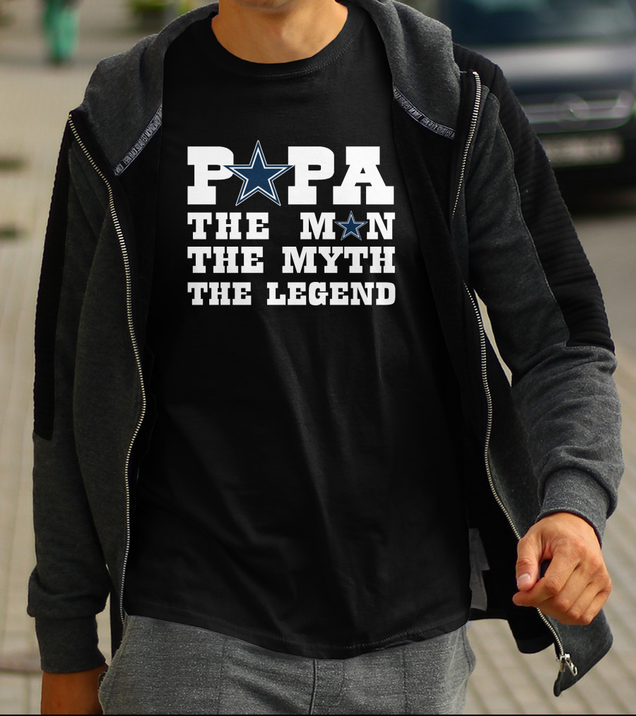 PAPA THE MAN THE MYTH THE LEGEND STAR T-Shirt