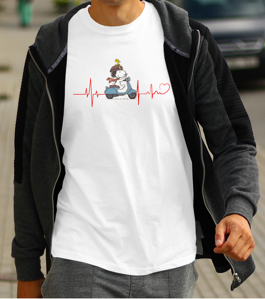 PN SCT Snoopy Scooter Heartbeat T-Shirt