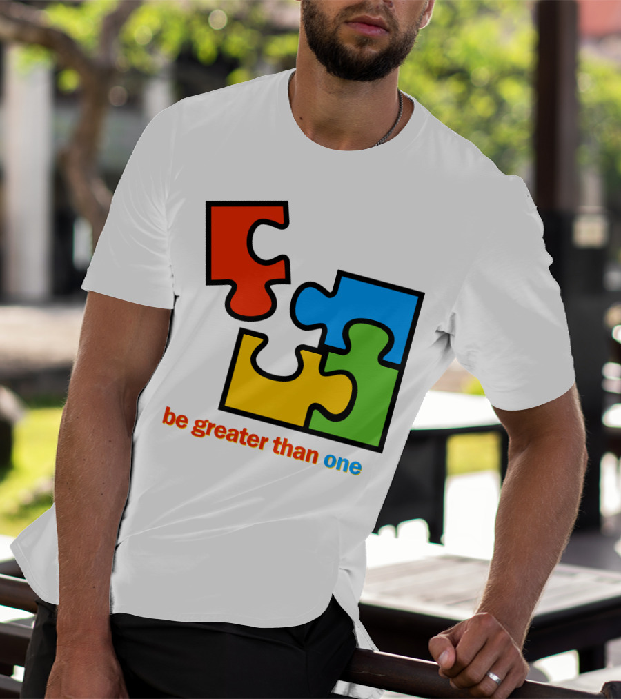 Office 2000 Be Greater Than One Puzzle Pieces T-Shirt