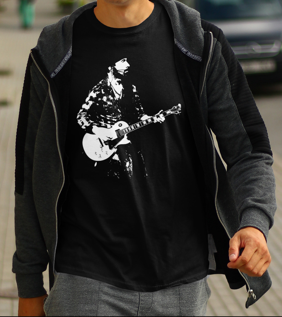 Mens Guitar Player Iconic Style Les Paul T-Shirt