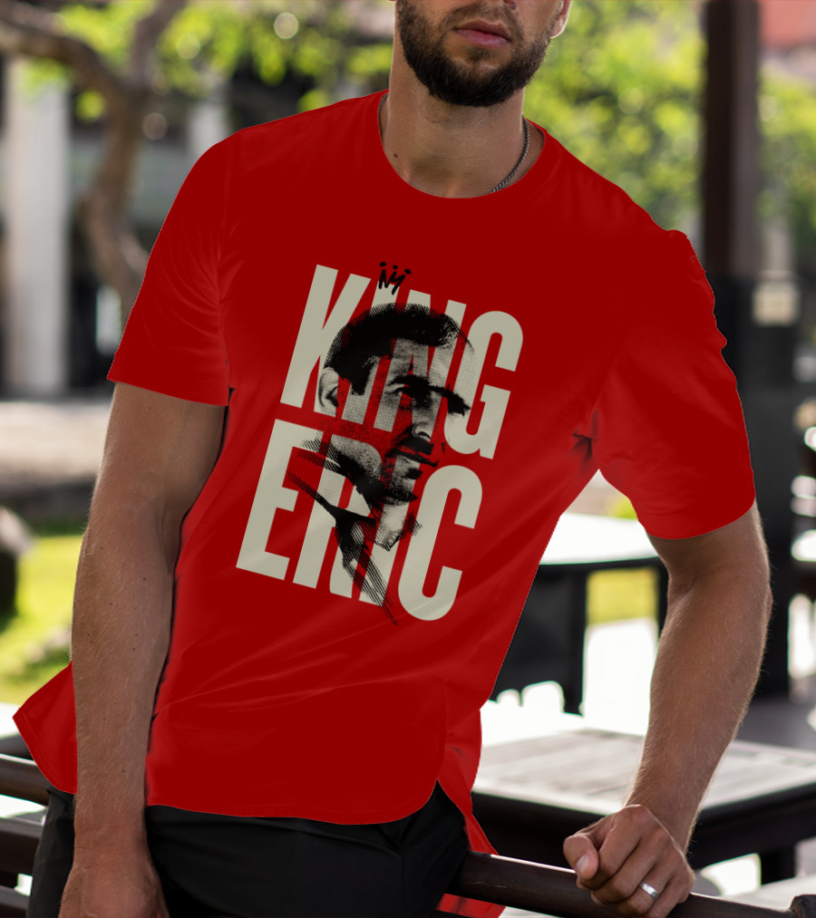 King Eric Legend Footballer Icon Red Majesty T-Shirt