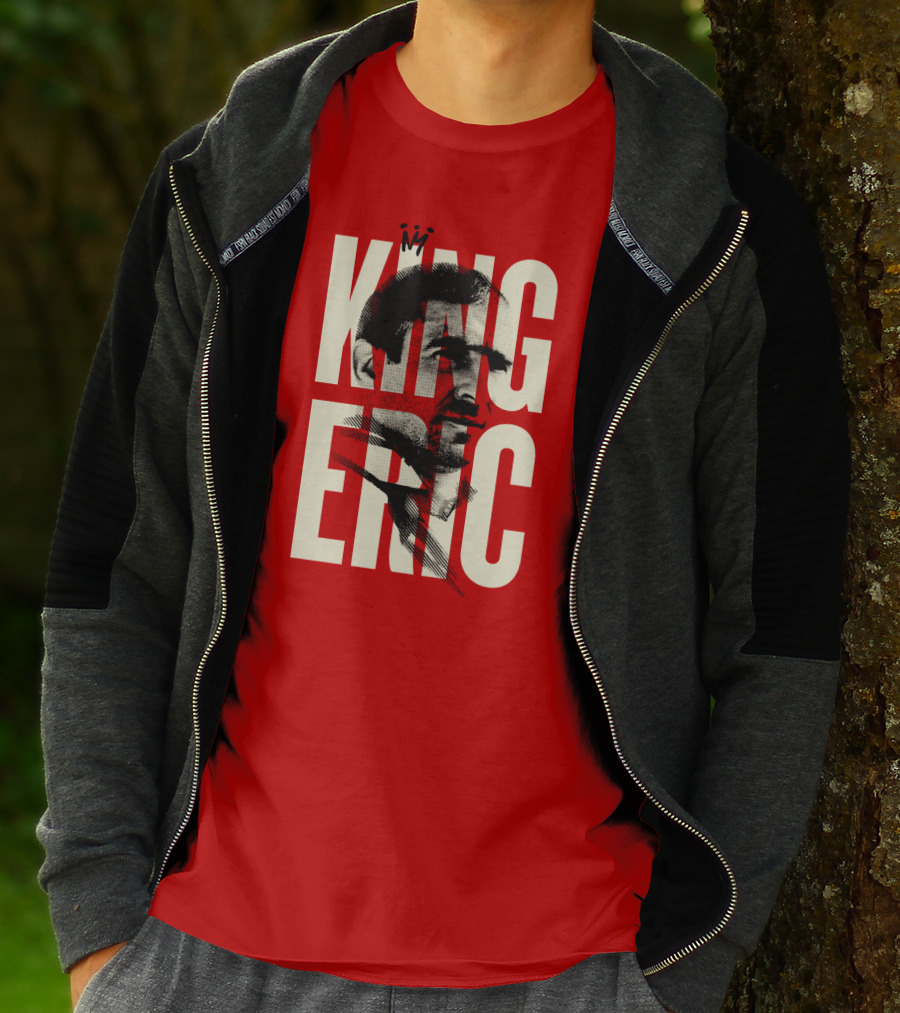 King Eric Legend Footballer Icon Red Majesty T-Shirt