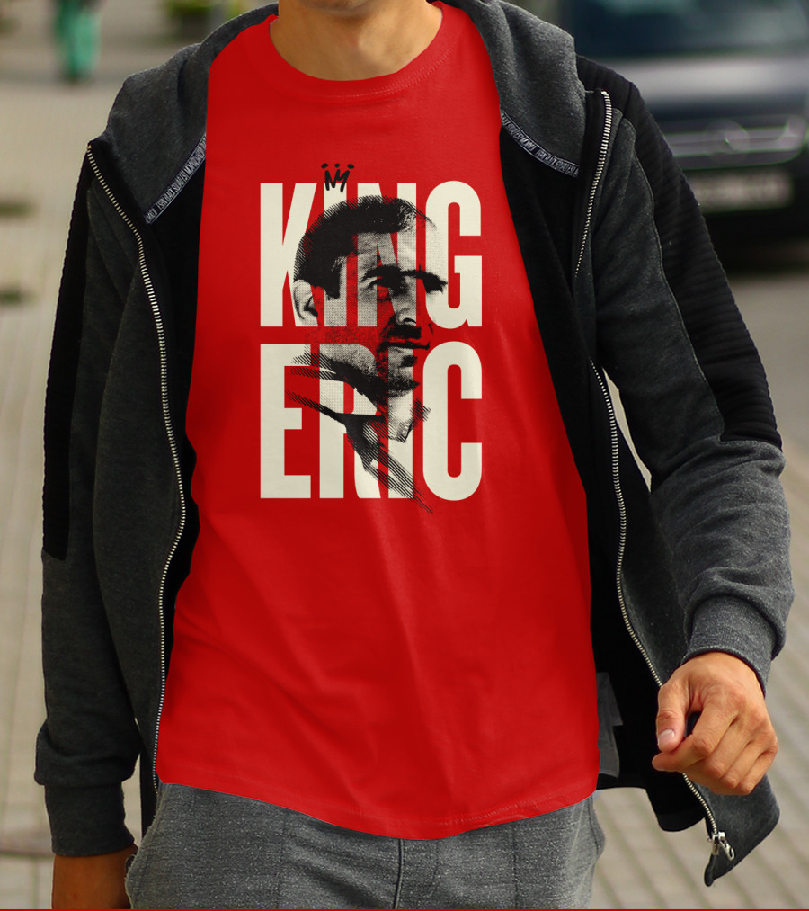 King Eric Legend Footballer Icon Red Majesty T-Shirt