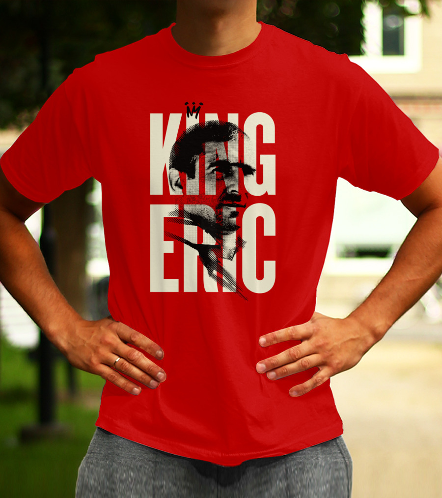 King Eric Legend Footballer Icon Red Majesty T-Shirt