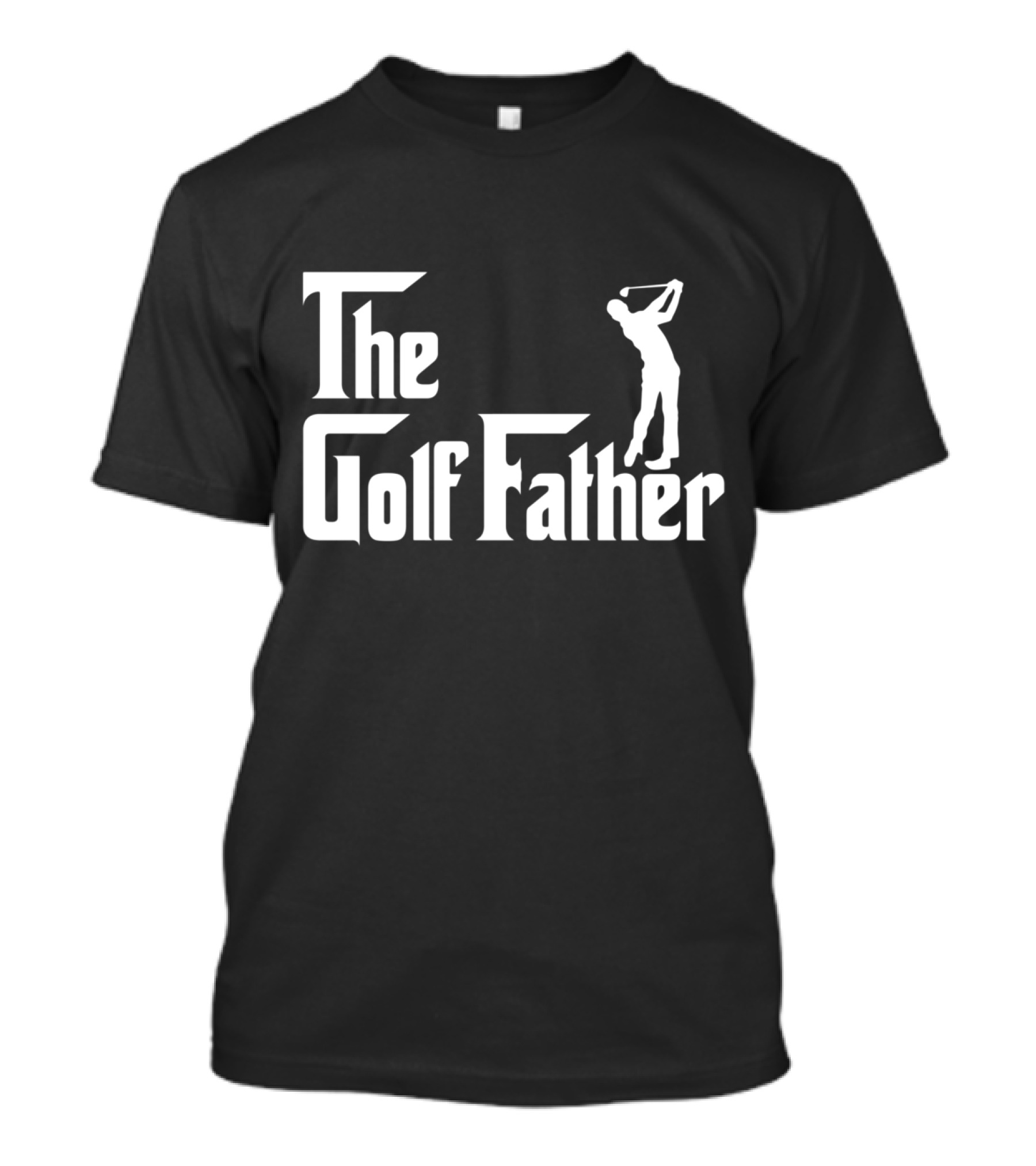 The Golf Father Parody Design Featuring Classic Movie Typography With Golfer T-Shirt